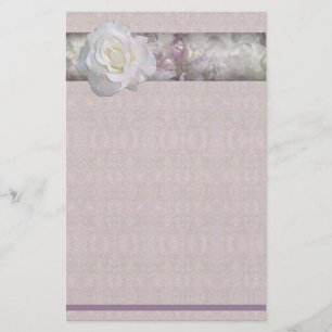 Papeterie rose florale