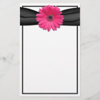 Papeterie rose Gerbera Daisy