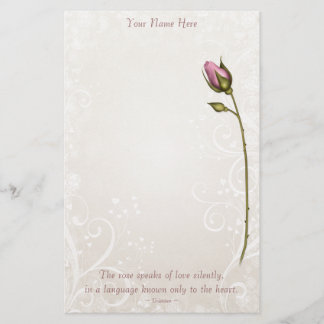 Papeterie Rose Heart Flourish