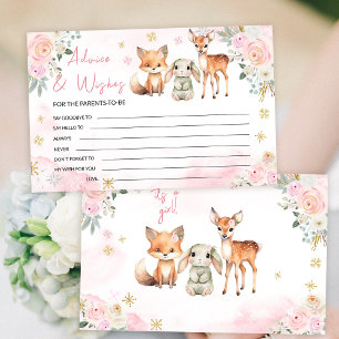 Papeterie Rose mignon conseils baby shower d'hiver