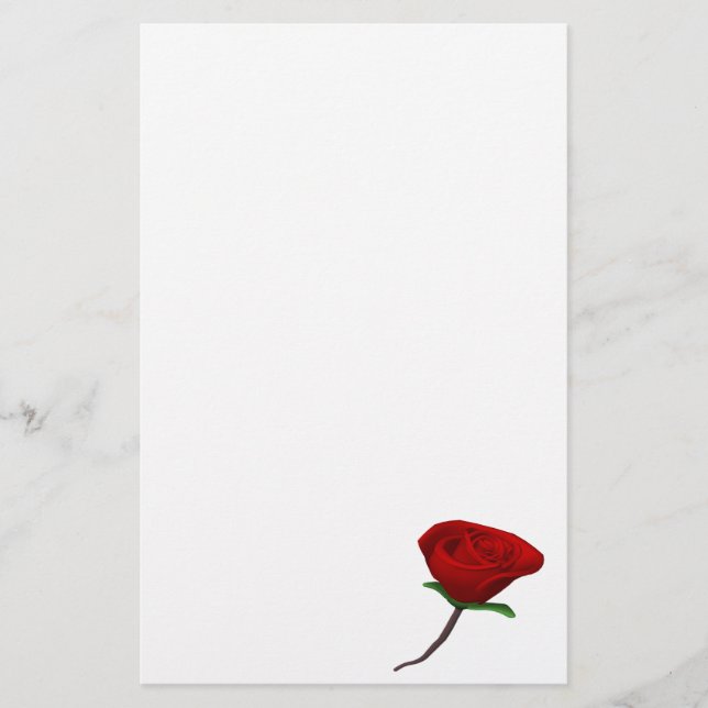 Papeterie Rose rouge (Devant)