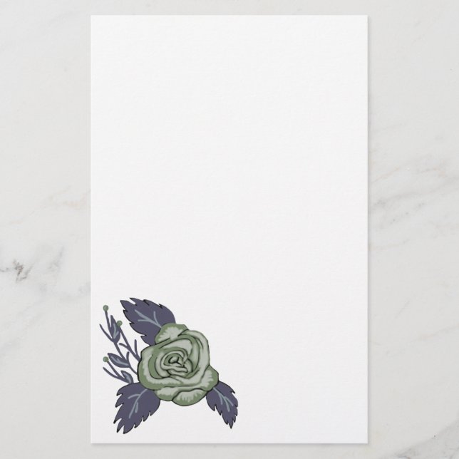 Papeterie Rose vert foncé (Devant)