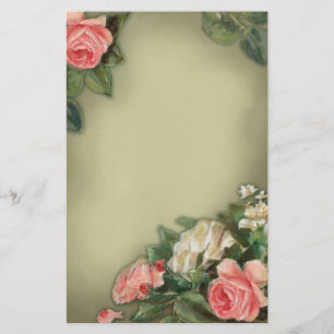 Papeterie Roses chics minables de style