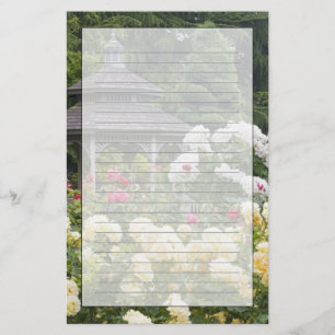 Papeterie Roses en fleurs et roseraie du belvédère à la