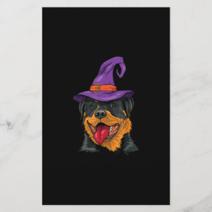 Papeterie rottweiler halloween chien rotatives drôle cadeau