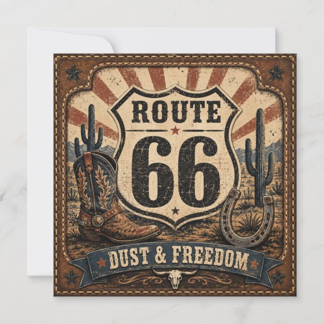 Papeterie Route 66 Dust Freedom Sunburst (Devant)