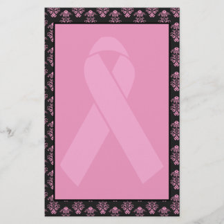 Papeterie Ruban rose de damassé sans doublure