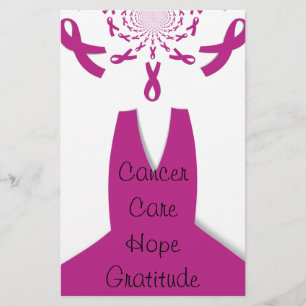 Papeterie Rubans rose Cancer du sein Sensibilisation Art Imp