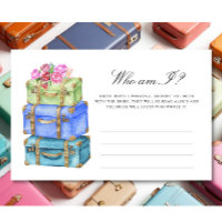 Sacs de voyage - Qui suis-je jeu de Baby Shower de