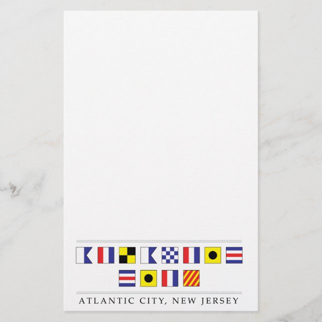Papeterie Salutations de Atlantic City (Devant)