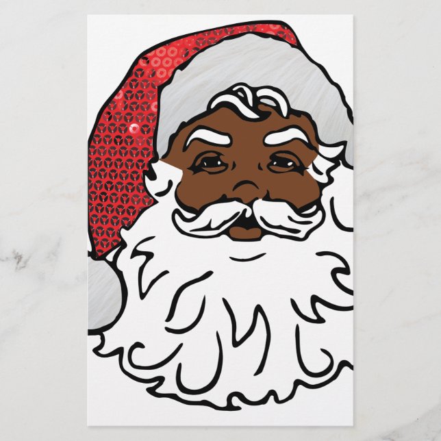 Papeterie santa claus noir (Devant)