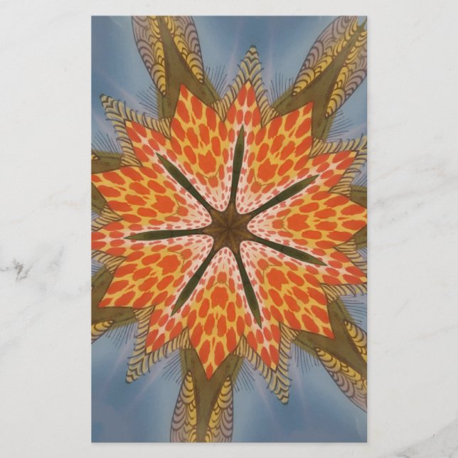 Papeterie Savanna Star Bloom - Un audacieux Poster de animal (Devant)