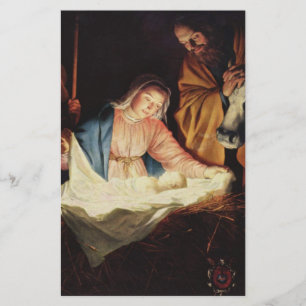Papeterie Scène de la Nativité