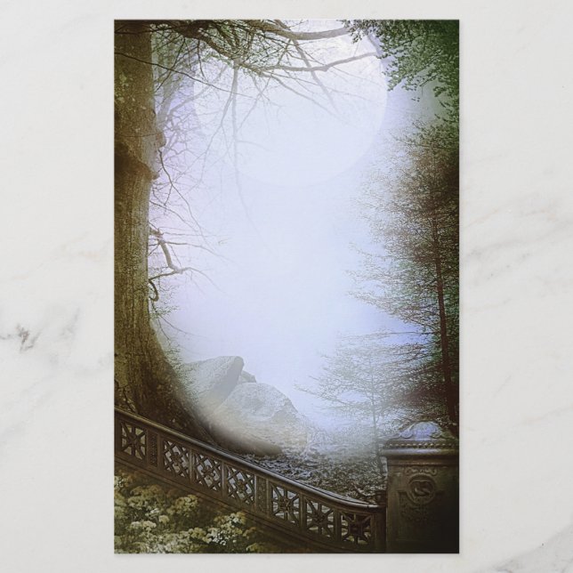 Papeterie Scène forestière enchantée (Devant)