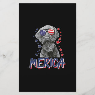 Papeterie schnauzer chien américain géant 4 juillet cadeau u