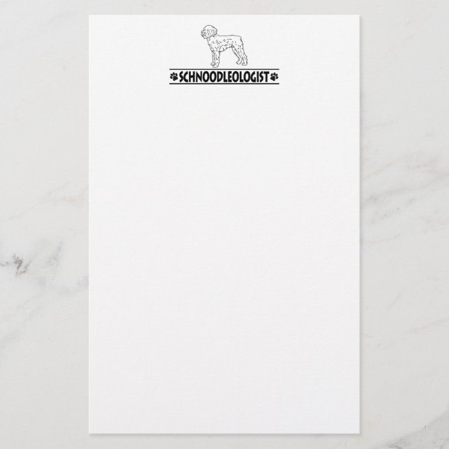 Papeterie Schnoodle humoristique (Devant)