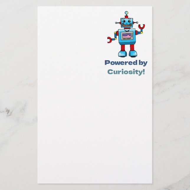 Papeterie science pour les enfants - robot (Devant)