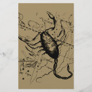 Papeterie Scorpio Constellation Hevelius 1690 Décor