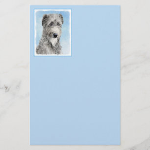 Papeterie Scottish Deerhound Peinture - Cute Original Chien