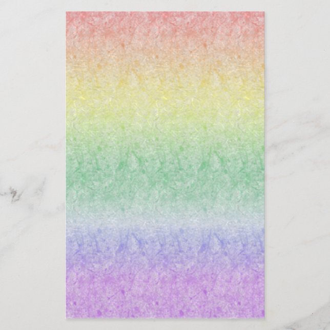 Papeterie semblable au papier d'arc-en-ciel (Devant)