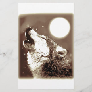 Papeterie Sepia Wolf & Moon
