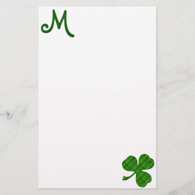 Papeterie Shamrock vert (Devant)