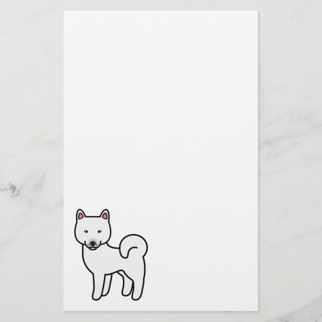 Papeterie Shiba Inu Blanc (Devant)