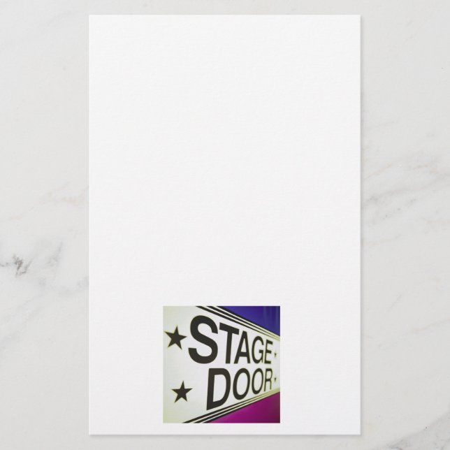 Papeterie Signe de porte d'étape de théâtre (Devant)