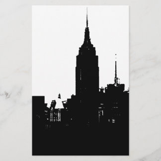 Papeterie Silhouette de New York noir et blanc