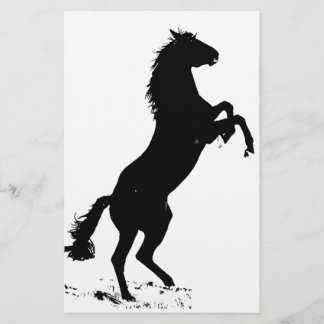 Papeterie Silhouette du cheval d'élevage