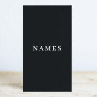 Simple Black Custom Ajouter Votre Nom Élégant