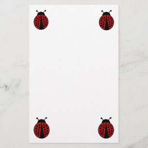Papeterie simple de conception de coccinelle