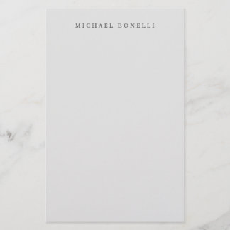 Papeterie Simple minimaliste minimaliste élégant moderne gri