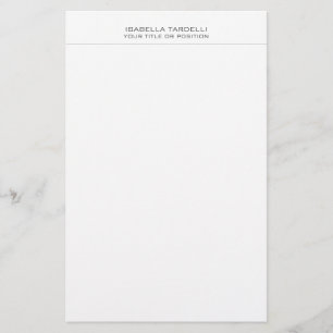 Papeterie Simple minimaliste simple moderne professionnel