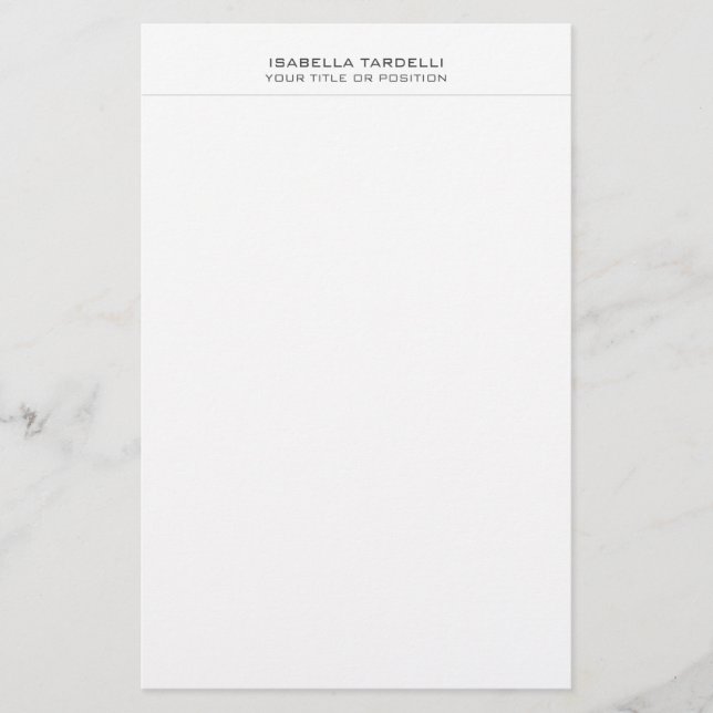 Papeterie Simple minimaliste simple moderne professionnel (Devant)