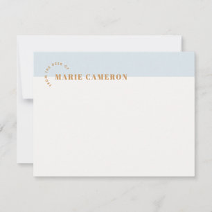 Papeterie simple Pastel Colorblock - bleu