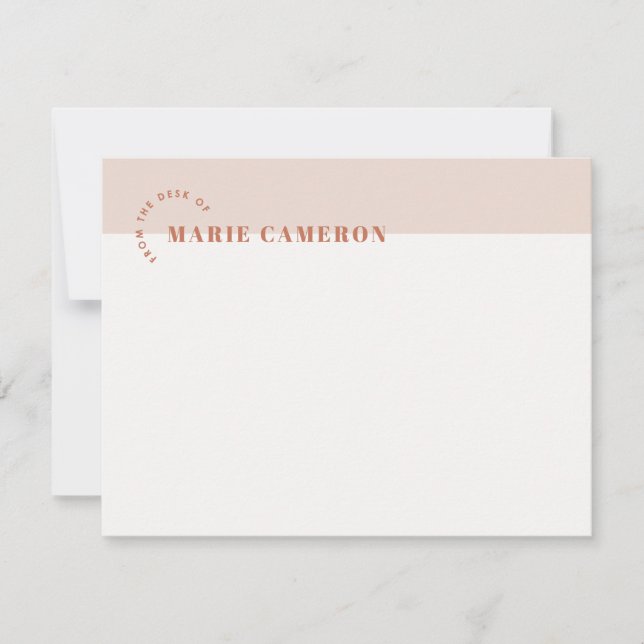 Papeterie simple Pastel Colorblock - Brown (Devant)