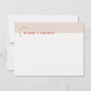 Papeterie simple Pastel Colorblock - Brown