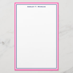 Papeterie Simplicité do-it-yourself cadre & BG, Bleu rose ch