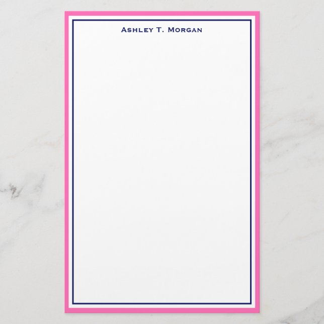 Papeterie Simplicité do-it-yourself cadre & BG, Bleu rose ch (Devant)