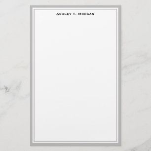 Papeterie Simplicité do-it-yourself cadre blanc gris personn