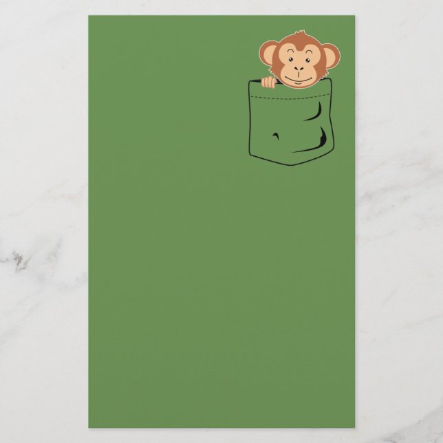 Papeterie Singe dans la poche (Devant)