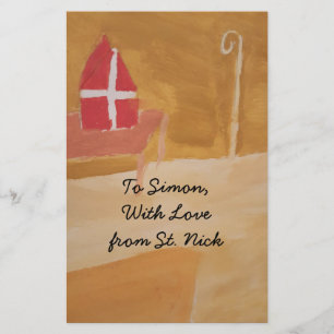 Papeterie Sinterklaas Hollandais Watercolor Miter