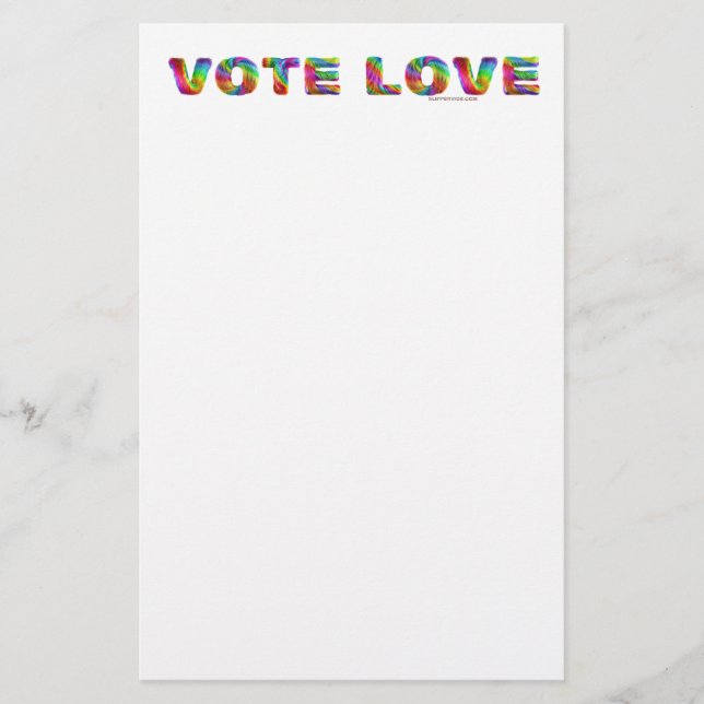 Papeterie SlipperyJoe vote amour égalité fourrure de couleur (Devant)
