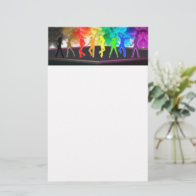 Papeterie SlipperyJoe's Dancing Pride Shadows cadeaux gay ar (Debout devant)
