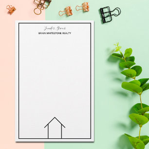 Papeterie Société immobilière Realtor personnalisée simple