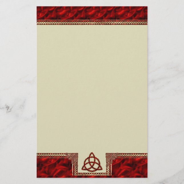 Papeterie Soie de rouge de Triquetra (Devant)