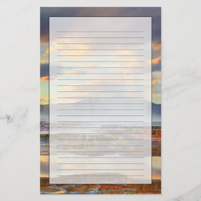 Papeterie Sources thermales Mammoth (Devant)