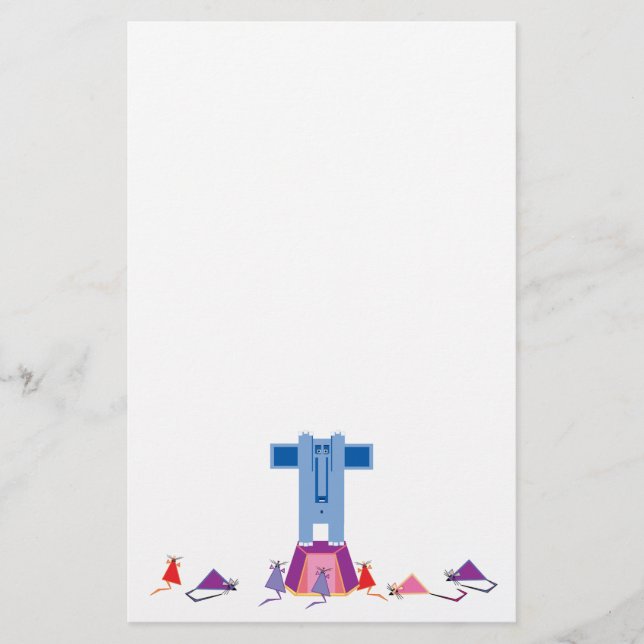 Papeterie Souris et éléphant (Devant)