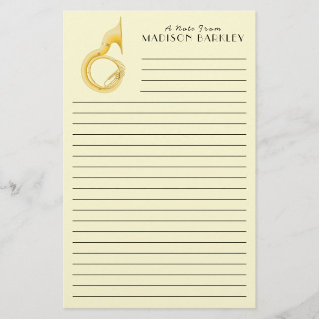 Papeterie Sousaphone Marching Band Musique Enseignant Musici (Devant)